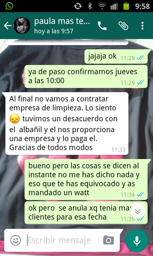 cliente opinion 
