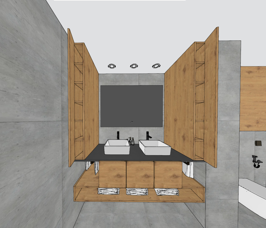 Diseño armario de baño a medida