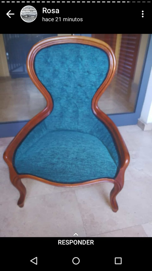 Silla tapizada
