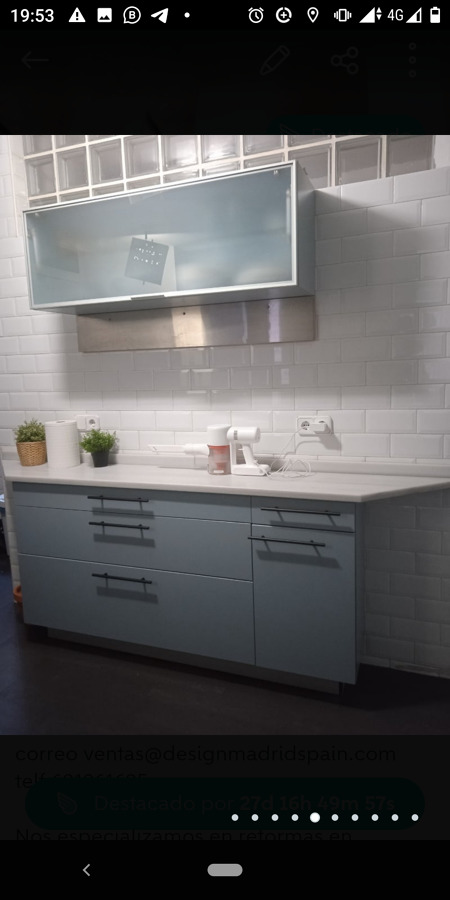 Lacado muebles de cocina a mano (después)