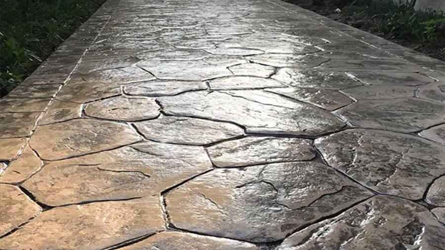 Hormigón impreso piedra irregular