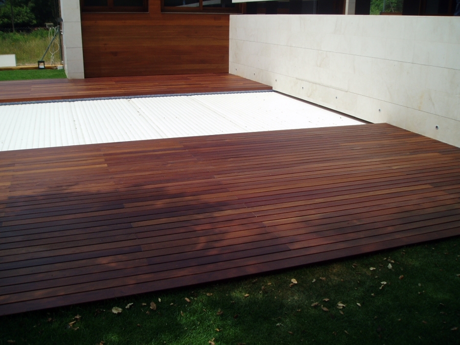 tarima de jardin