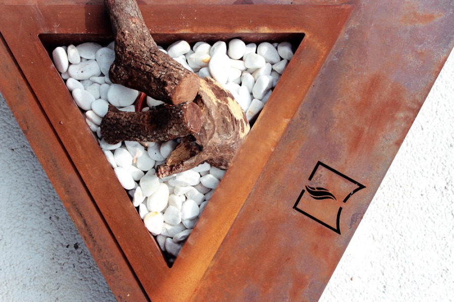 Teide Brasero Chimenea acero corten