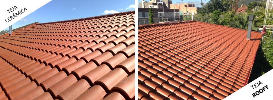 teja cerámica o teja ROOFY