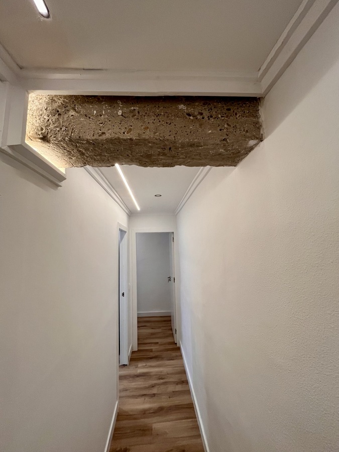 Pasillo con luz Led