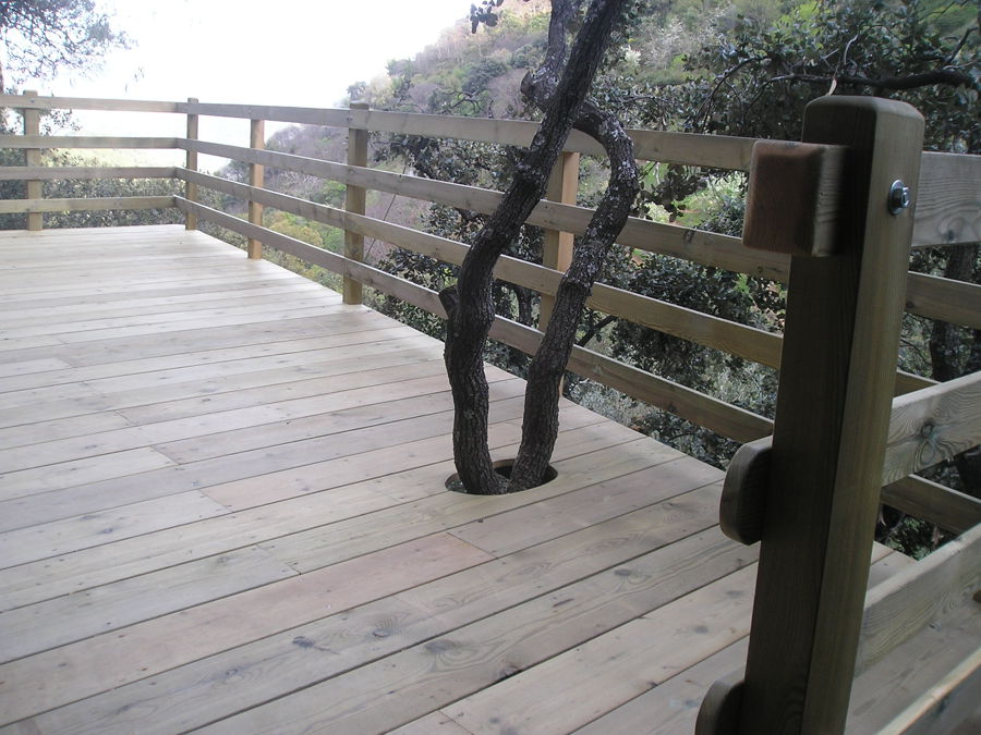 Terraza de madera 