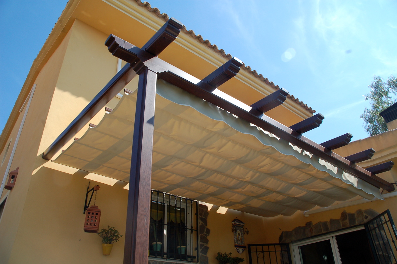 Toldo en Pergola Aluminio 120x120