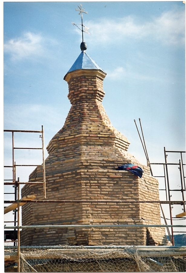 Torre de La iglesia ya acabada