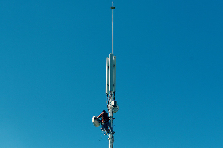 trabajos en altura en antena