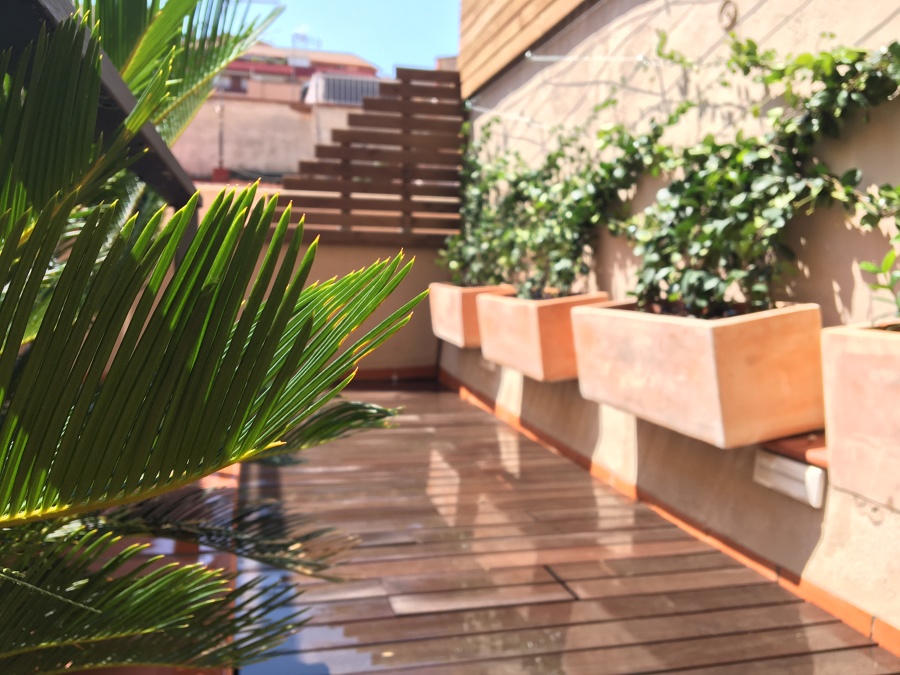 Terraza privada en Barcelona