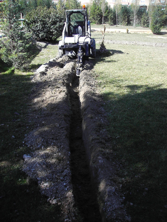 Zanjadora mecanica.