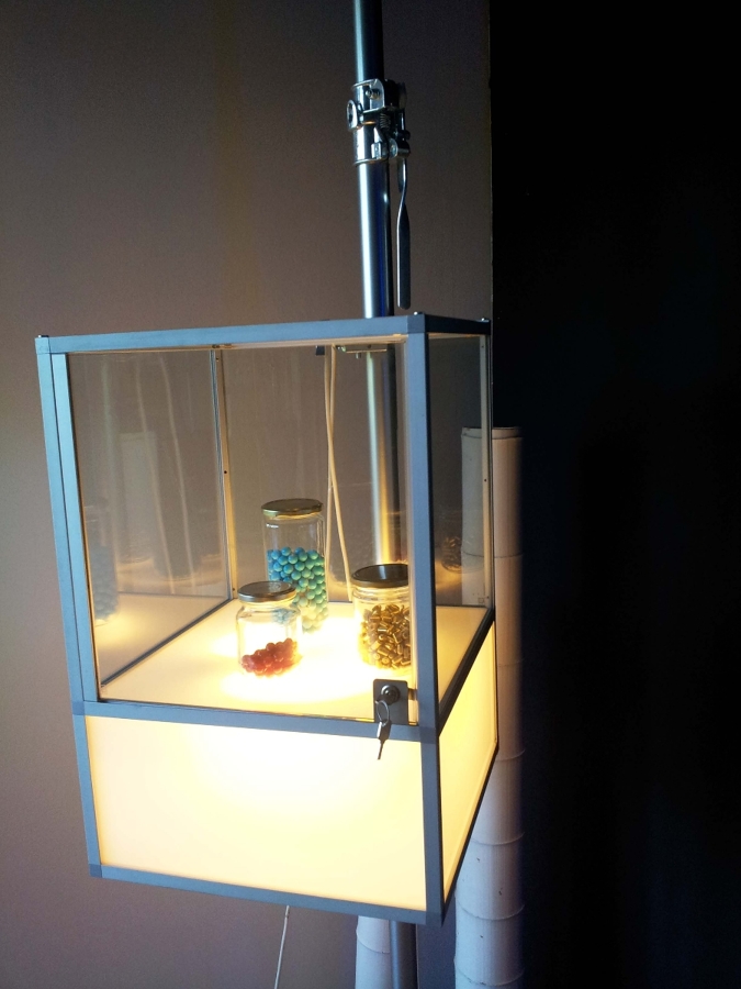Vitrina con luz