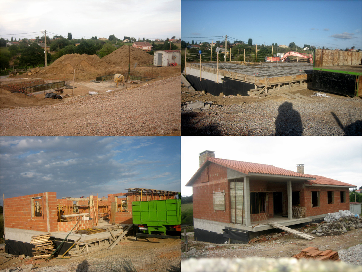 Vivienda en construcción en Villaviciosa