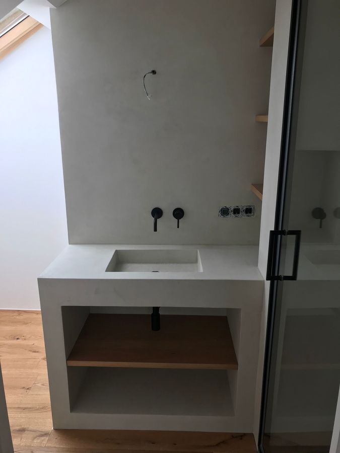 Muebles de microcemento