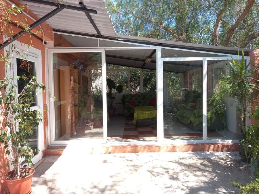 Cerramiento terraza en aluminio y cristal