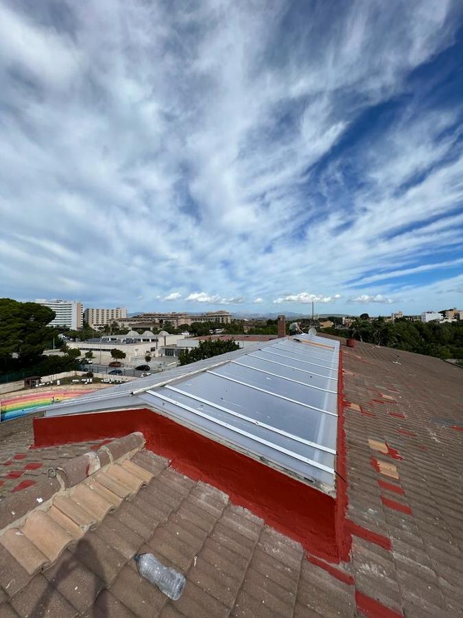 Lucernario de aluminio y policarbonato