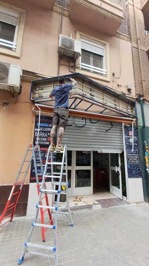 cambio de rotulo con tira led
