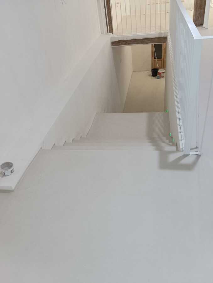 Escaleras microcemento