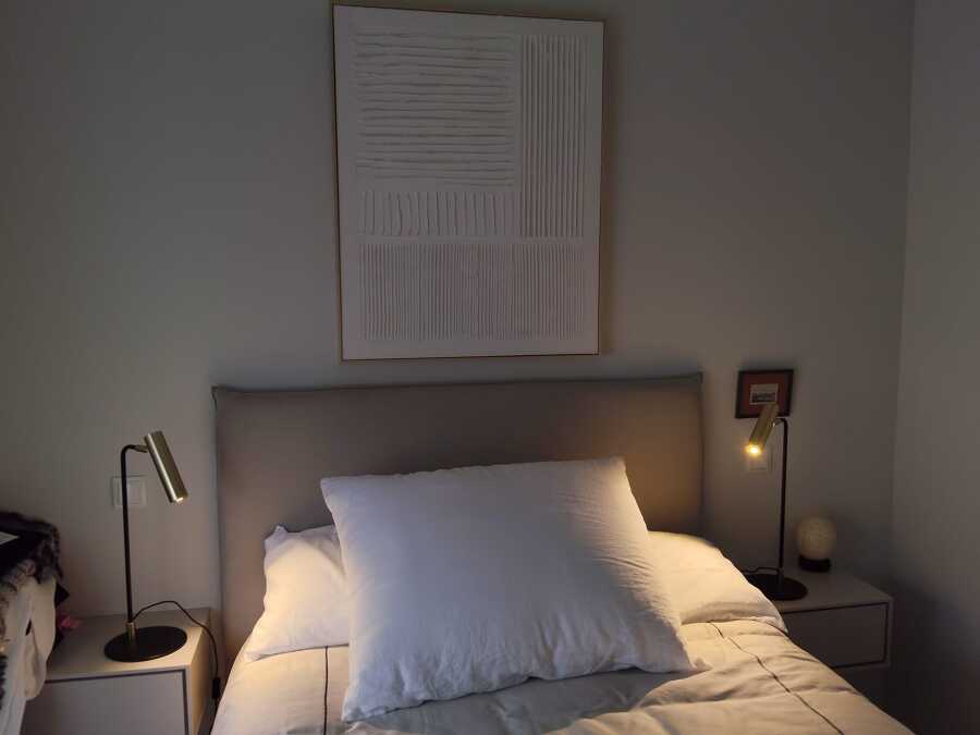 Decoración dormitorio piso zona Castellana Madrid