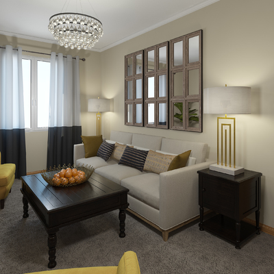 Salón americano clásico