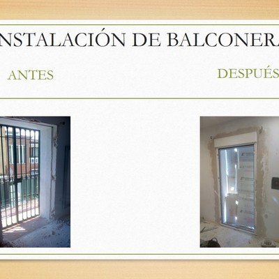 INSTALACIÓN DE BALCONERA