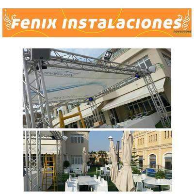 Instalación eléctrica terraza Aldebaran en el Real Club de Regatas de Alicante