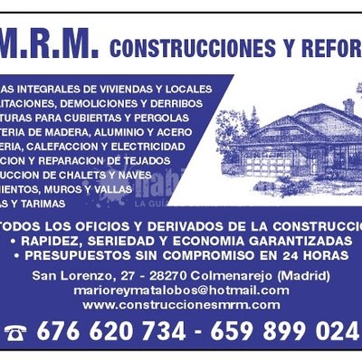 Construcción Casas, Construcciones Reformas, Construcción Edificios