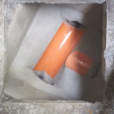 Acometida de saneamiento en PVC 160 mm