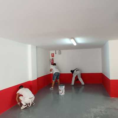 Suelo epoxi pintura