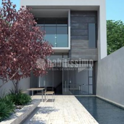 Construcción vivienda moderna sada