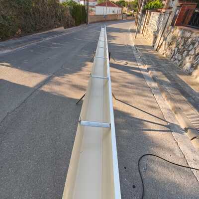 Instalación de canalón