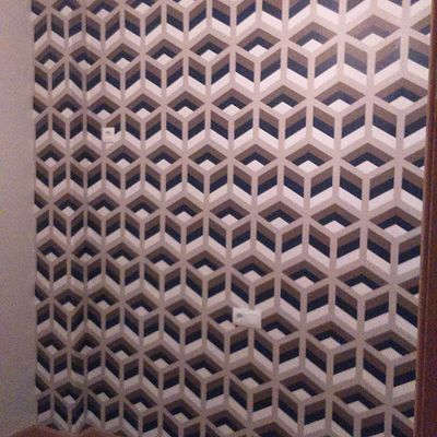 papel pintado ya colocado