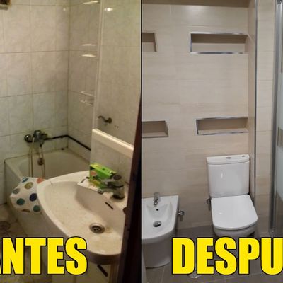 Baño ducha antes y después