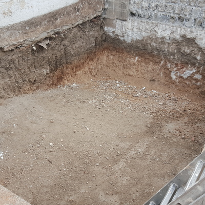 construcción de piscina