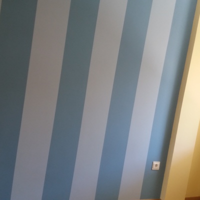 Decoración de paño bicolor