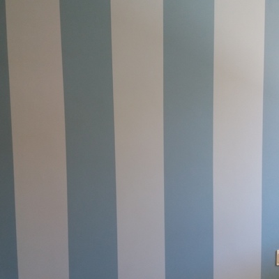 Decoración de paño bicolor