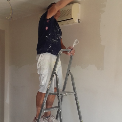 Pintando techo