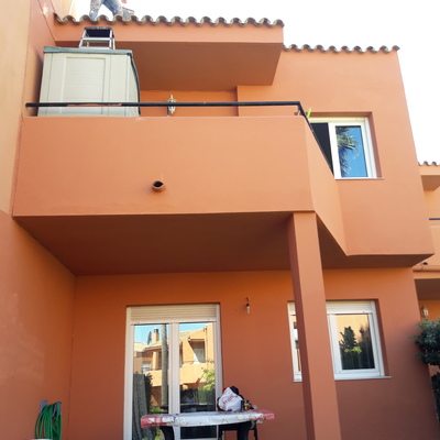 Después de arreglos y pintura exterior