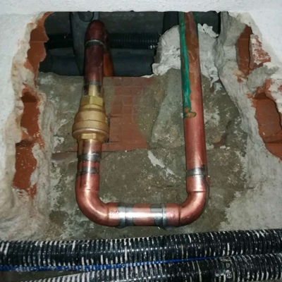 Tuberia y llave de paso cambiada