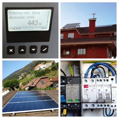 Instalación de paneles solares en Catoira