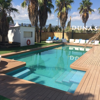 Piscina de hormigón gunitado en Cullera