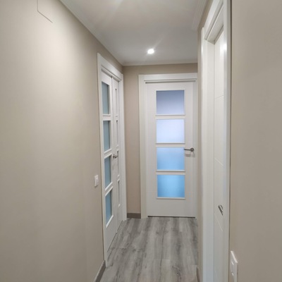 Parquet y puertas.