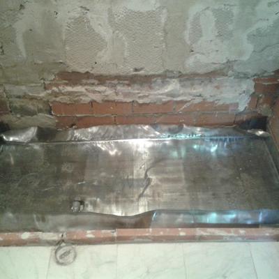 Plato de ducha de obra