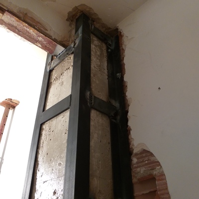 Reparación de pilar estructural