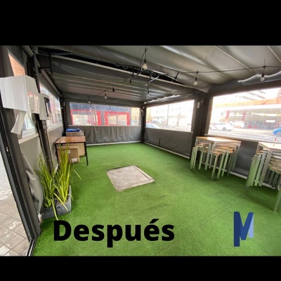 Limpieza de terraza despues