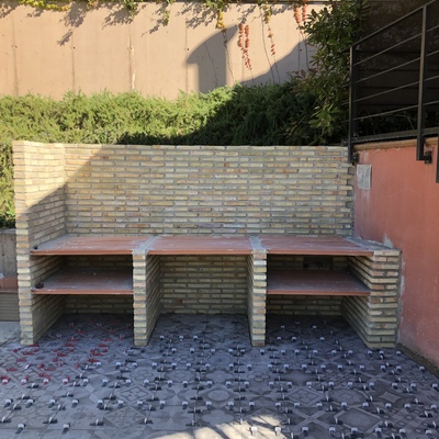 Asador en proceso de realización