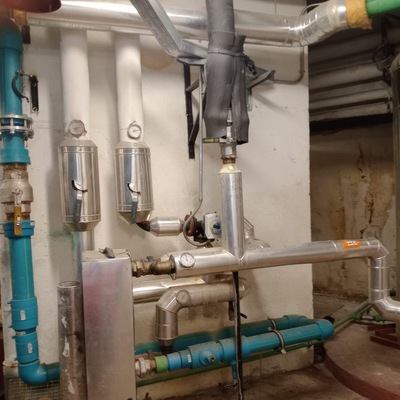 Instalación en cuarto de calderas