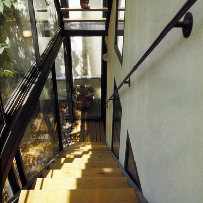 Acristalamiento de escalera exterior