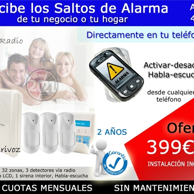 Alarma vía radio