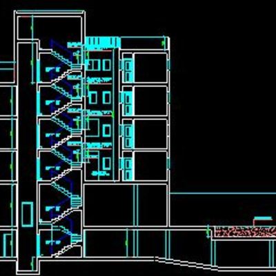 Sección proyecto edificio de viviendas